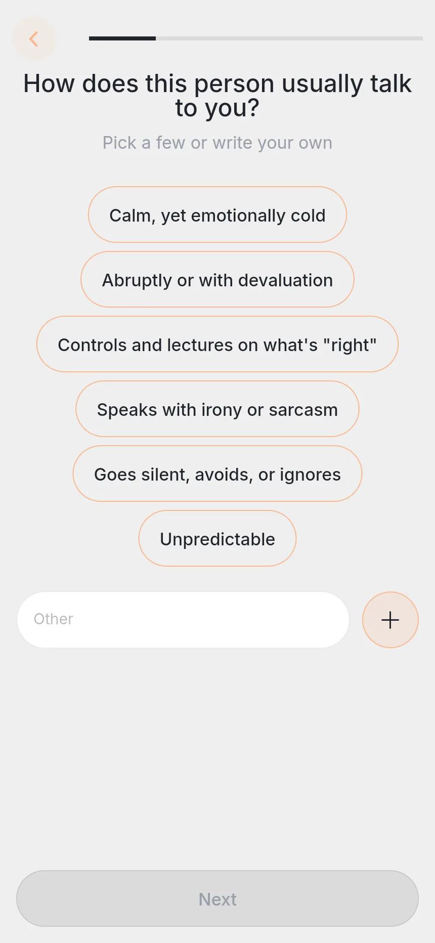 Liloo character communication style setup in English